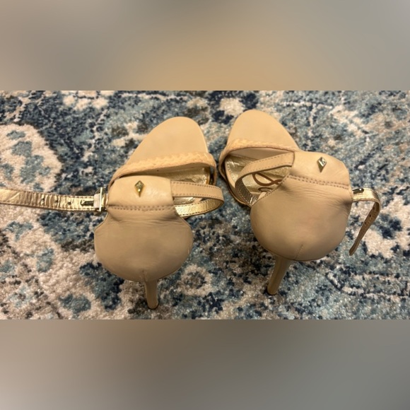 Tan Sam Edelman Eleanor Ankle Strap Heels, size 8.5 - Picture 3 of 5